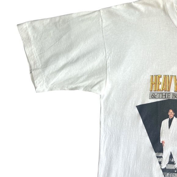 Vintage 1989 Heavy D & The Boyz Big Time Rap Backstage Pass T Shirt L/XL - Picture 6 of 8